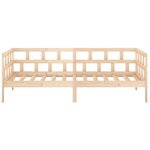 vidaXL Lit de jour bois de pin massif 90x200 cm