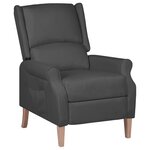 vidaXL Fauteuil inclinable Gris foncé Tissu