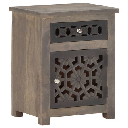 vidaXL Table de chevet 40x30x50 cm Bois de manguier massif