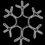 vidaXL Flocons de neige de Noël avec LED 2 Pièces Blanc chaud 38x37 cm