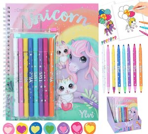 Cahier de coloriage avec feutres magique