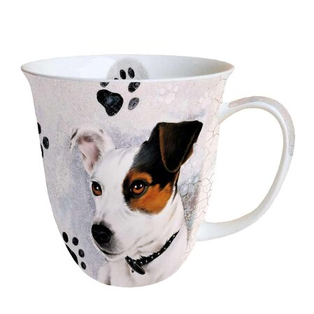 Tasse en porcelaine fine - jack russel