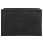 vidaXL Boîte de rangement de jardin Noir 150x100x100 cm Résine tressée