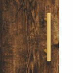 vidaXL Buffet haut Chêne fumé 69 5x34x180 cm Bois d'ingénierie