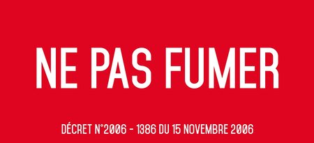 Autocollant vinyl - ne pas fumer - l.200 x h.100 mm uttscheid