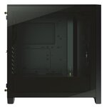 CORSAIR Boîtier PC 4000D- Moyen Tour - Verre trempé - Noir (CC9011198WW)