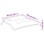 vidaXL Coussins de chaise 4 Pièces carreaux noir 50x50x7 cm tissu oxford