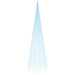 vidaXL Sapin de Noël sur mât de drapeau 1134 LED Bleues 800 cm