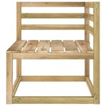 vidaXL Salon de jardin 5 Pièces avec coussins crème