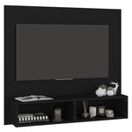 vidaXL Meuble TV mural Noir 102x23 5x90 cm Aggloméré