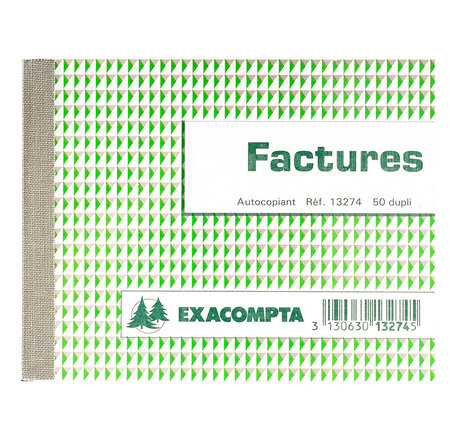Manifold facture 105 x 135 mm 50 feuillets dupli exacompta