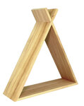 Etagère tipi en bois 35 x 35 x 10 cm
