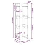 vidaXL Bibliothèque/Séparateur de pièce 41x35x125 cm Pin massif