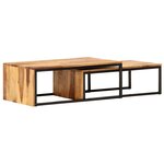 vidaXL Tables gigognes 2 Pièces Bois solide