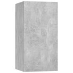 vidaXL Ensemble de meuble TV 4 Pièces Gris béton Aggloméré