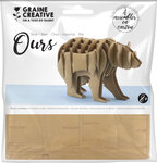 MAQUETTE OURS CARTON 150x150mm