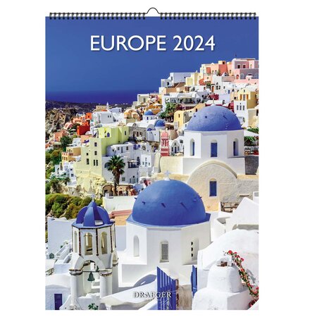 Calendrier mural déco 29x39 cm - 2024 - Europe - Draeger