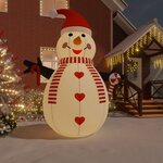 vidaXL Bonhomme de neige gonflable avec LED 460 cm