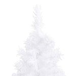 vidaXL Sapin de Noël artificiel d'angle Blanc 180 cm PVC