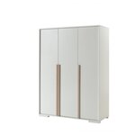 LONDON  Lit Blanc 90x200cm + Chevet 2 tiroirs Blanc + Armoire 3 Portes Blanc mat