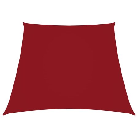 vidaXL Voile de parasol Tissu Oxford trapèze 2/4x3 m Rouge