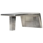 vidaXL Table basse Aviator Style d'avion vintage Aluminium