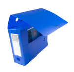 Boite De Classement À Pression Dos 100mm Polypropylène 7/10e Opaque - A4 - Bleu - X 10 - Exacompta