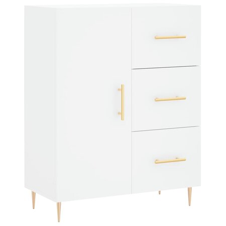 vidaXL Buffet blanc 69 5x34x90 cm bois d'ingénierie