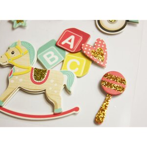 Autocollants en relief à dorures - Jouets enfants