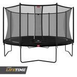 Favorit trampoline Regular 380 cm black + Safety Net Comfort