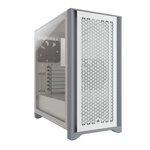 CORSAIR Boîtier PC 4000D Airflow - Moyen Tour - Verre trempé - Blanc (CC9011201WW)