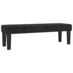 vidaXL Lit à sommier tapissier et matelas Noir 200x200 cm Velours