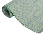 vidaXL Tapis à tissage plat d'extérieur 160x230 cm Turquoise