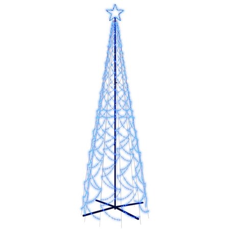 vidaXL Arbre de Noël cône 500 LED Bleues 100x300 cm