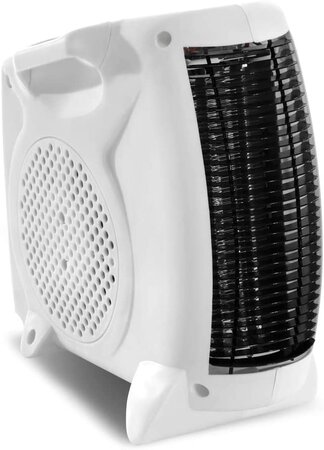 Chauffage Électrique Debout Ou Couché 2000W Blanc