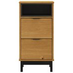 vidaXL Table de chevet FLAM 40x35x80 cm bois de pin massif