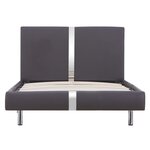 vidaXL Cadre de lit Gris Similicuir 90 x 200 cm