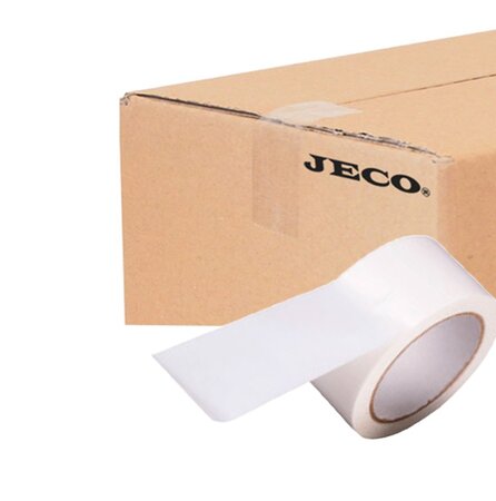 Lot de 36 rouleaux de ruban adhésif blanc 50mmx66m polypropylène
