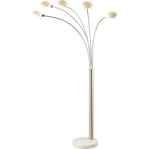 Globo lampadaire classic style nickel et verre 58224
