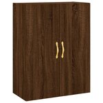 vidaXL Armoires murales 2 Pièces chêne marron 69 5x34x90 cm