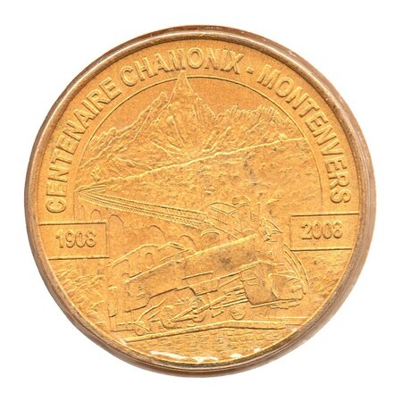 Mini médaille monnaie de paris 2009 - chamonix-montenvers