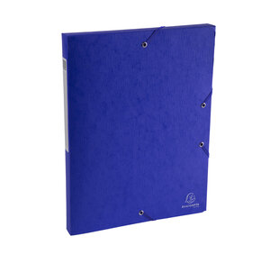 Boite De Classement Exabox Dos 25mm Carte Lustrée Scotten - A4 - Bleu - X 10 - Exacompta