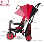 Tricycle Evolutif Pliable STR3 Rouge