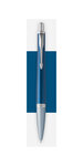 PARKER Urban Premium - Stylo-bille, bleu profond, pointe moyenne, attributs chromés, recharge bleue