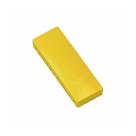 Boite de 10 Aimants MAULsolid 54x19 mm Puiss. 1 kg Jaune MAUL