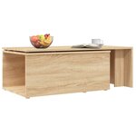 vidaXL Table basse Chêne sonoma 150x50x35 cm Aggloméré