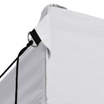 vidaXL Tente pliable de réception avec 4 parois 3 x 4 5 m Blanc