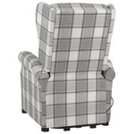 vidaXL Fauteuil de massage Gris Tissu