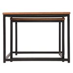LABEL51 Ensemble de 2 tables basses Couple Bois/Noir