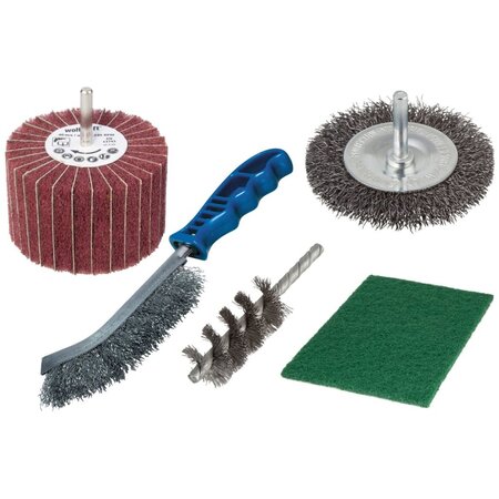 Wolfcraft jeu de brosse métallique 5 pièces 5641000